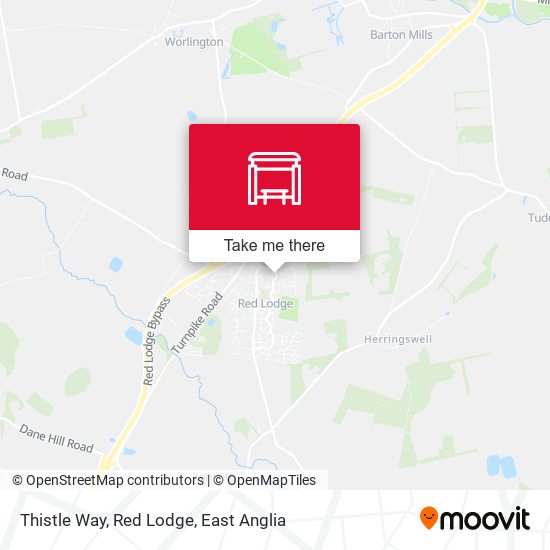 Thistle Way, Red Lodge map