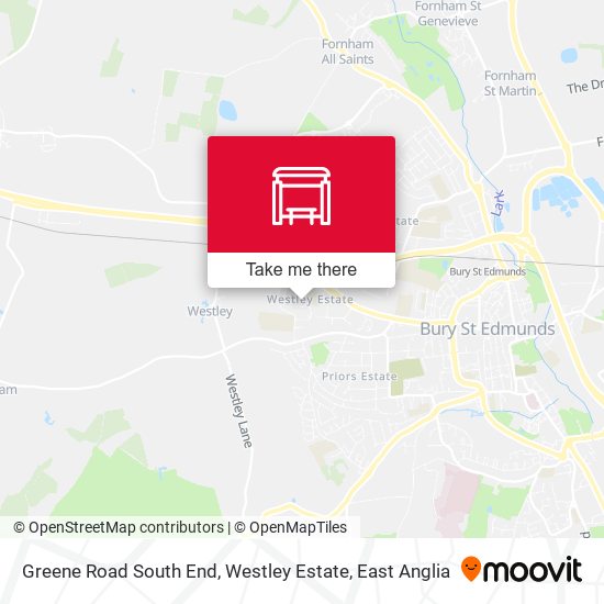 Greene Road South End, Westley Estate map