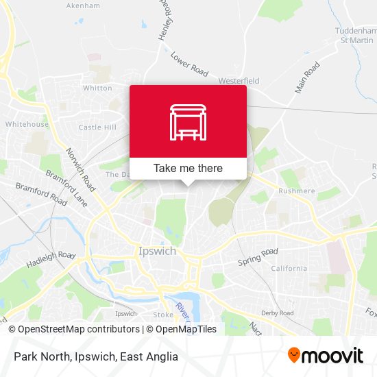 Park North, Ipswich map
