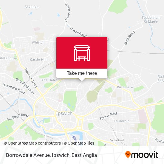 Borrowdale Avenue, Ipswich map