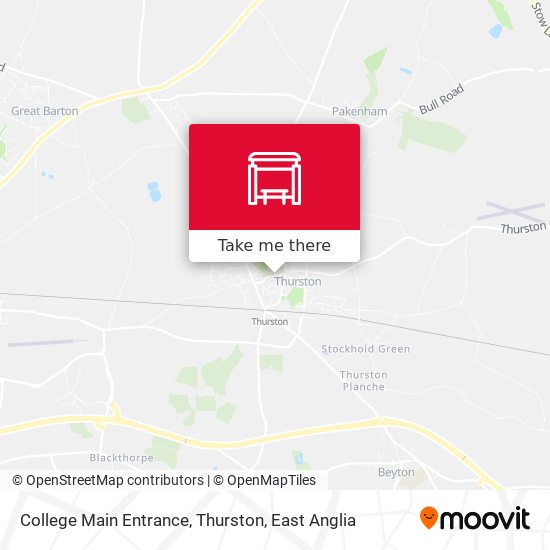 College Main Entrance, Thurston map