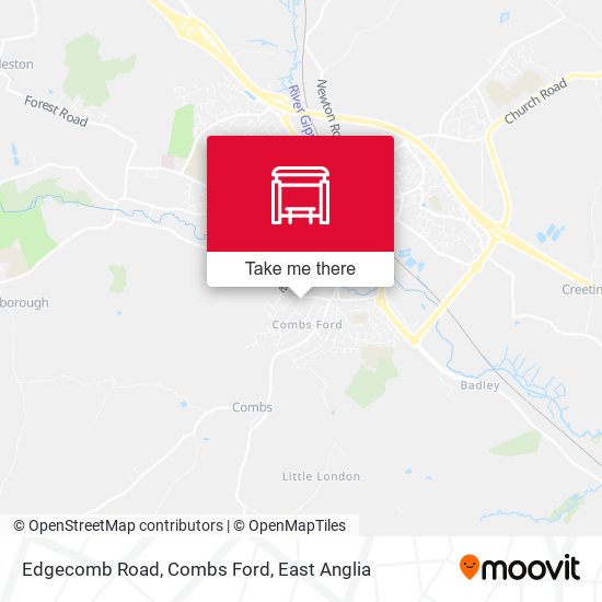 Edgecomb Road, Combs Ford map