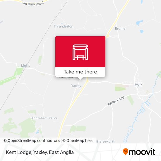 Kent Lodge, Yaxley map