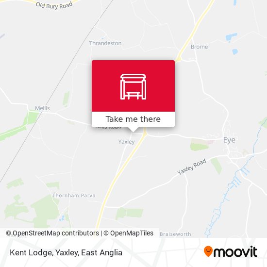 Kent Lodge, Yaxley map