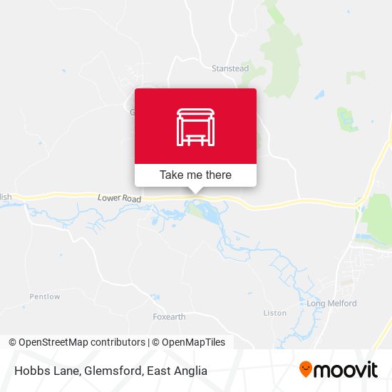 Hobbs Lane, Glemsford map