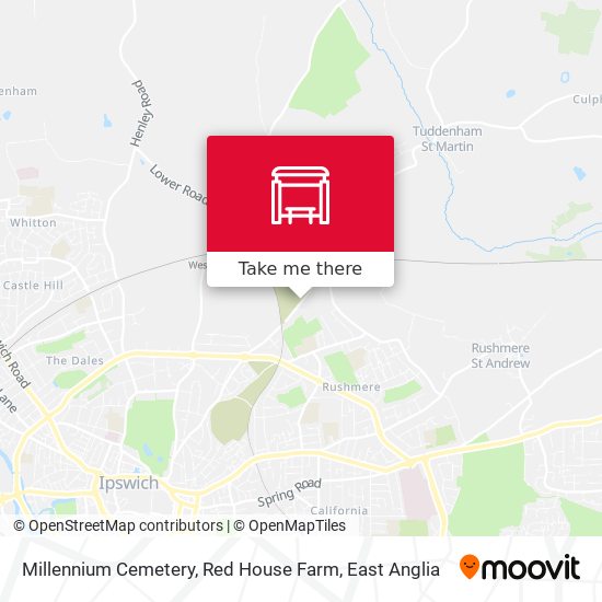 Millennium Cemetery, Red House Farm map