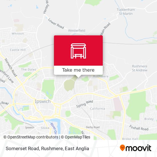 Somerset Road, Rushmere map