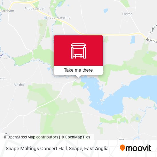 Snape Maltings Concert Hall, Snape map