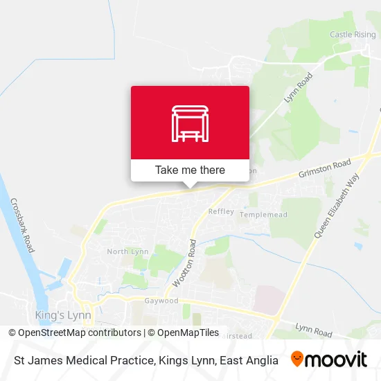 St James Medical Practice, Kings Lynn map