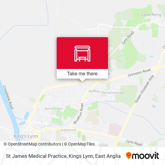 St James Medical Practice, Kings Lynn map