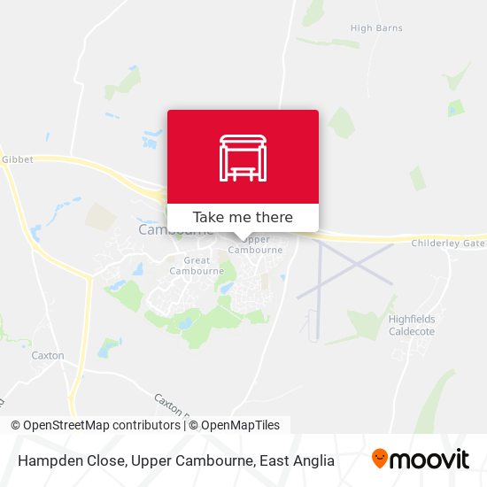 Hampden Close, Upper Cambourne map