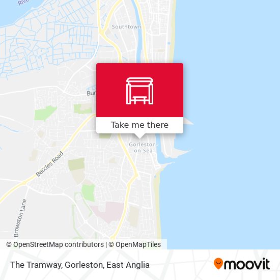 The Tramway, Gorleston map