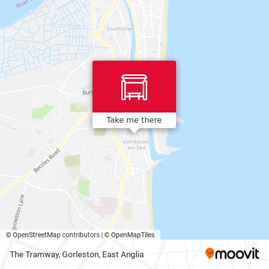 The Tramway, Gorleston map