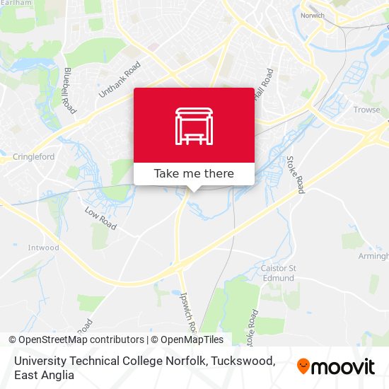 University Technical College Norfolk, Tuckswood map