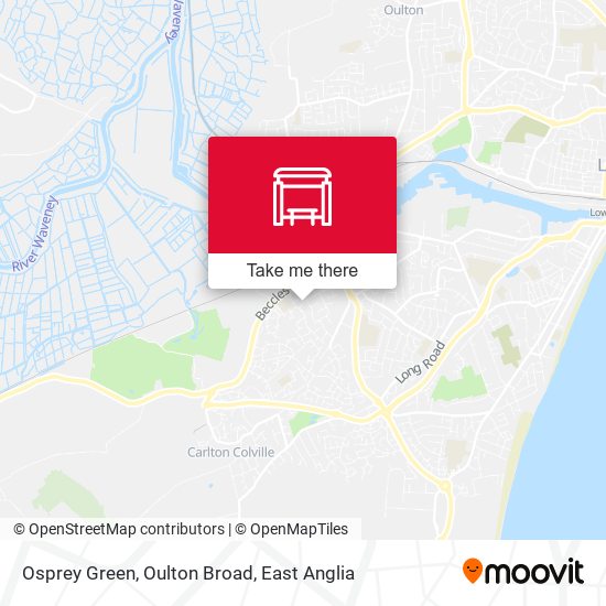 Osprey Green, Oulton Broad map