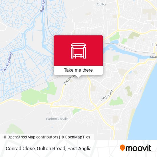 Conrad Close, Oulton Broad map