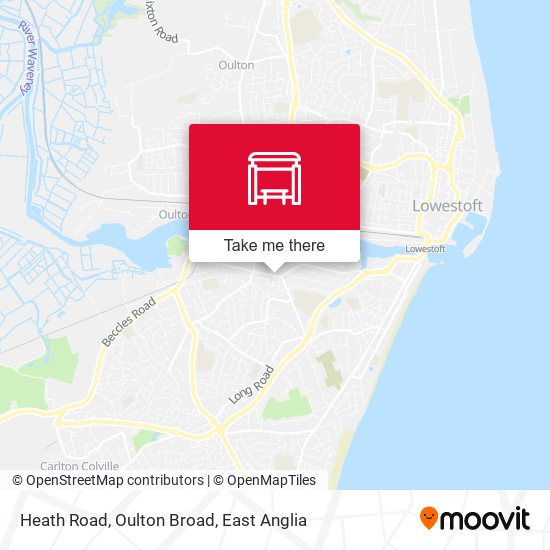 Heath Road, Oulton Broad map