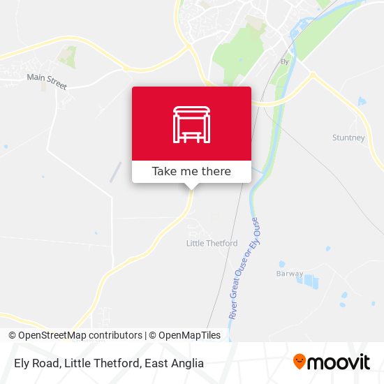 Ely Road, Little Thetford map