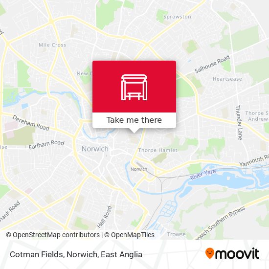 Cotman Fields, Norwich map