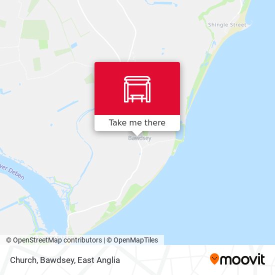 Church, Bawdsey map