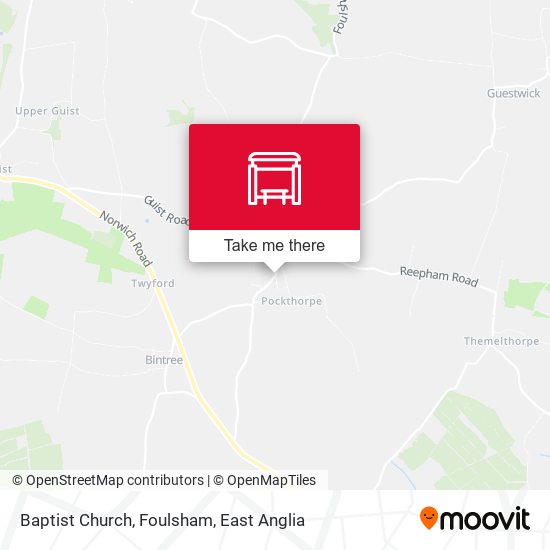 Baptist Church, Foulsham map