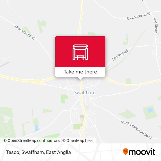 Tesco, Swaffham map