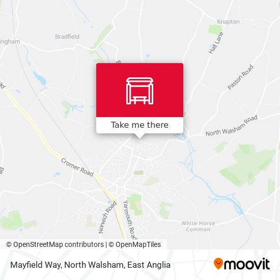 Mayfield Way, North Walsham map