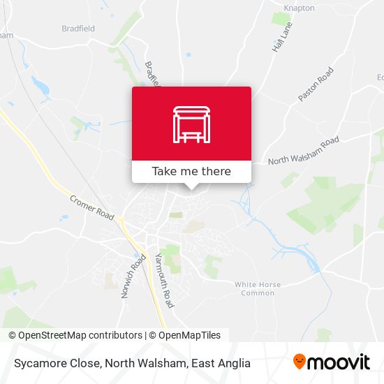 Sycamore Close, North Walsham map
