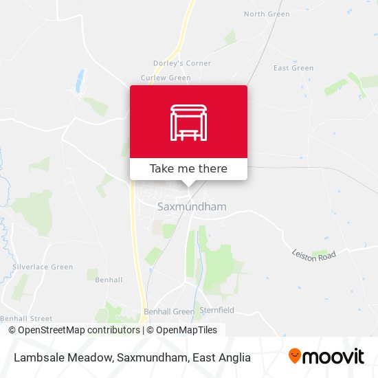 Lambsale Meadow, Saxmundham map