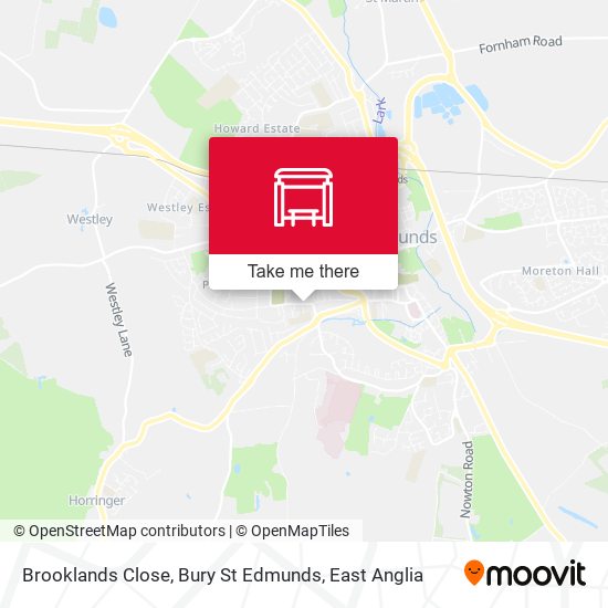 Brooklands Close, Bury St Edmunds map