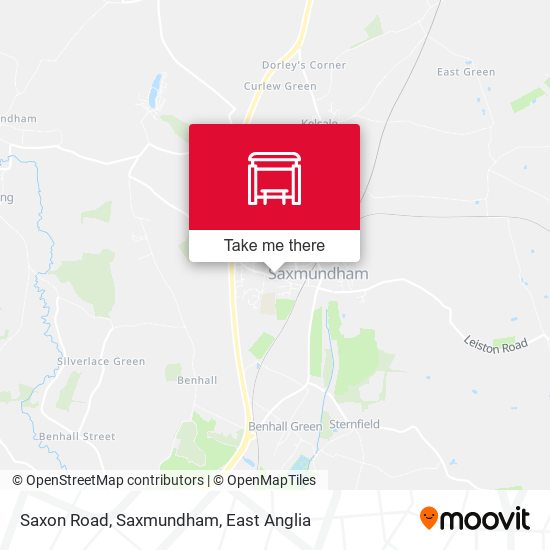 Saxon Road, Saxmundham map