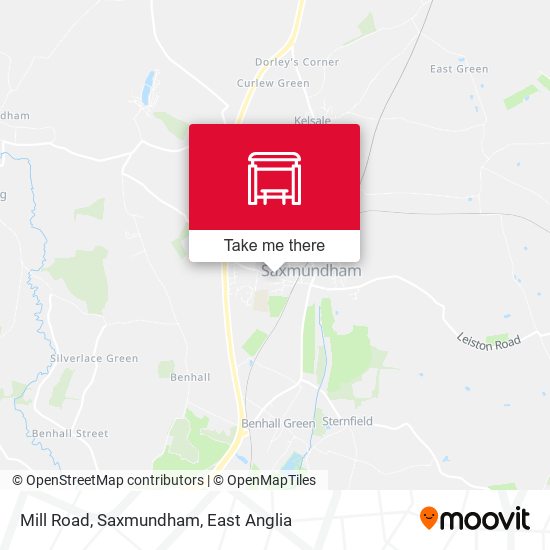 Mill Road, Saxmundham map