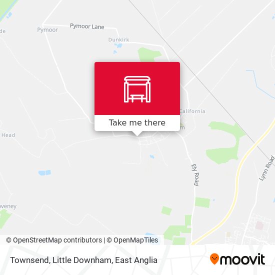 Townsend, Little Downham map