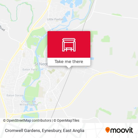 Cromwell Gardens, Eynesbury map