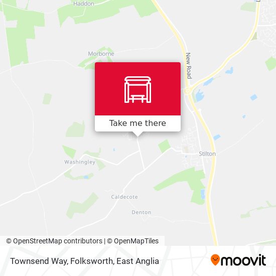 Townsend Way, Folksworth map
