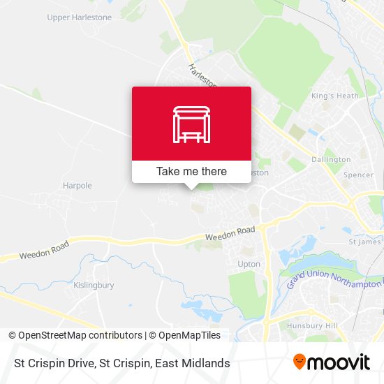 St Crispin Drive, St Crispin map