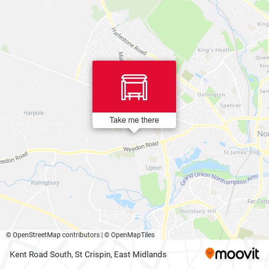 Kent Road South, St Crispin map
