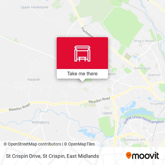 St Crispin Drive, St Crispin map