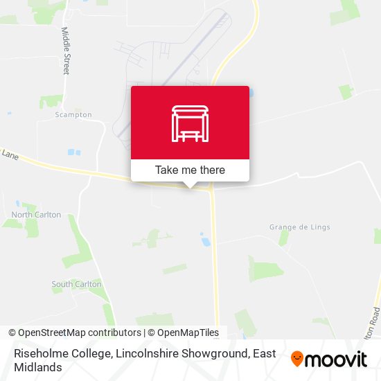 Riseholme College, Lincolnshire Showground map