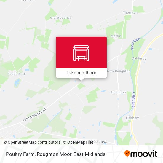Poultry Farm, Roughton Moor map