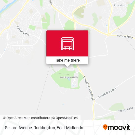 Sellars Avenue, Ruddington map