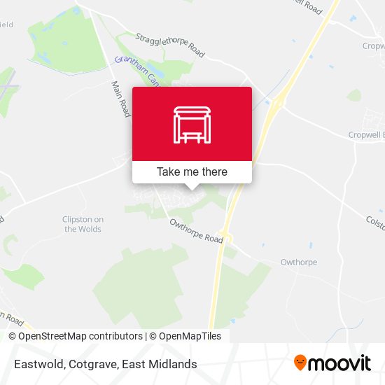 Eastwold, Cotgrave map