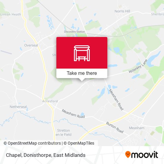 Chapel, Donisthorpe map
