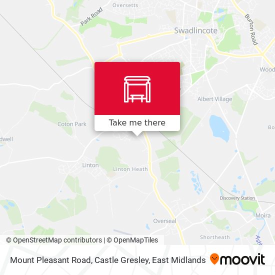 Mount Pleasant Road, Castle Gresley map