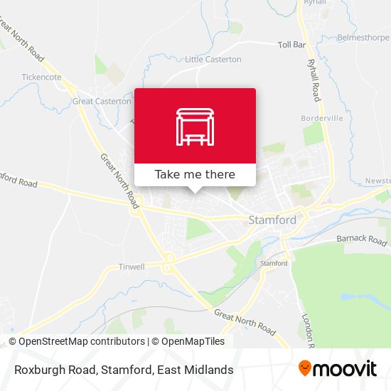 Roxburgh Road, Stamford map