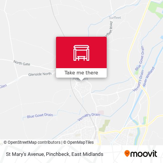 St Mary's Avenue, Pinchbeck map