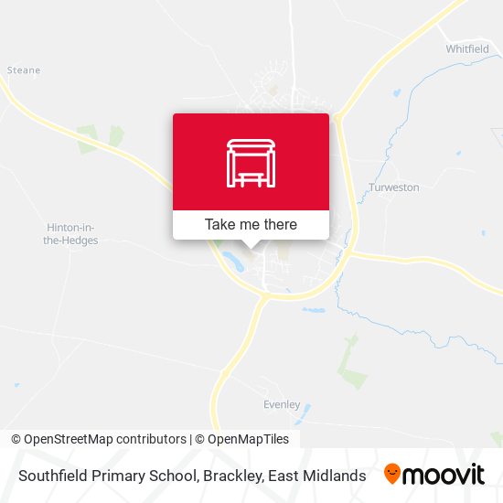 Southfield Primary School, Brackley map
