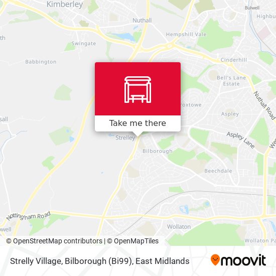 Strelly Village, Bilborough (Bi99) map