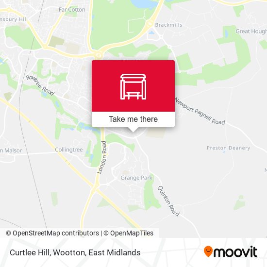 Curtlee Hill, Wootton map