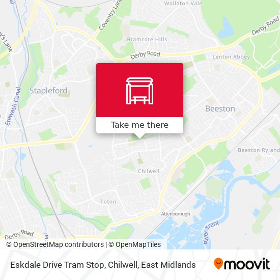 Eskdale Drive Tram Stop, Chilwell map